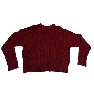 Elodie Red Cropped Sweater Size Large